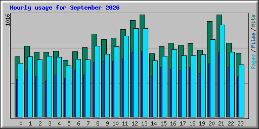 Hourly usage for September 2026